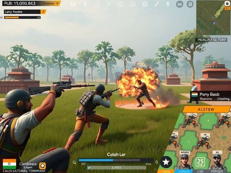 PUBG Gladiator Legend gameplay screenshot showing intense battle action